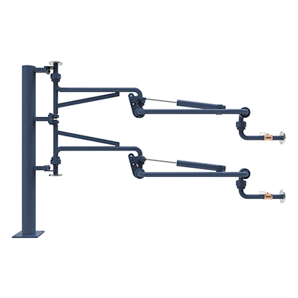 液氯鶴管的配置及特點(圖1) 密閉式頂部裝卸鶴管AL1512