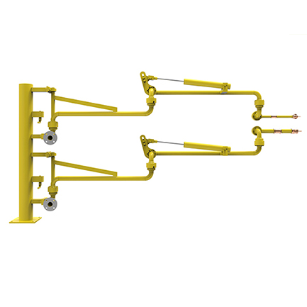 液氨怎么利用萬向充裝鶴管安全裝車(圖1) 液氨鶴管
